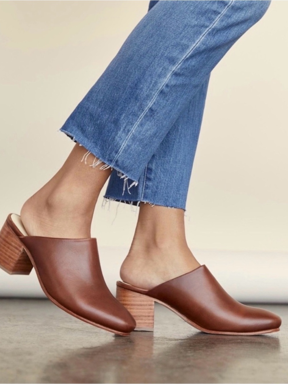 Nisolo Paloma Mule Brandy Size 8